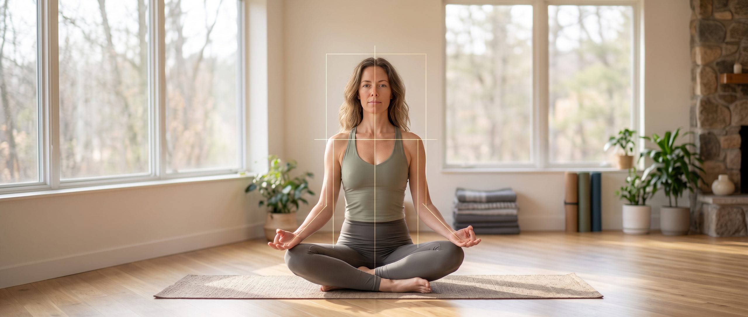 yoga student sitting